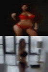 Adult female amateurs flirt