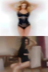 Athletic horny women breast