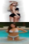 Middle woman looking phone